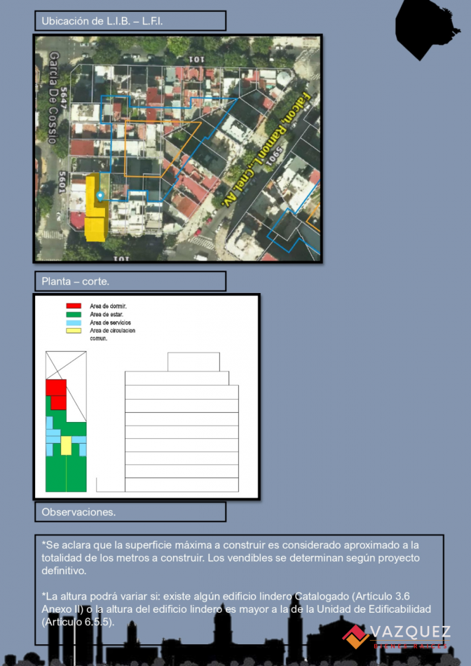 Unico Lote Villa Luro a metros de Bv Ramon Falcon 